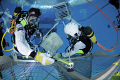 Astronaut traning at ESAs Neutral Buoyancy Facility in Cologne, Germany. 